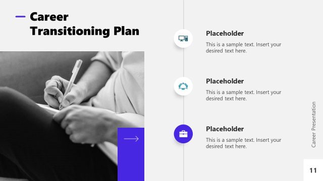 Career Transitioning Slide for Career Presentation