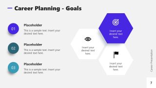 Career Presentation Template Slide for Career Planning & Goals 
