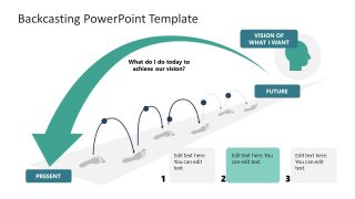 PPT Template for Backcasting - Slide with Text Boxes