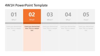 What Question Slide - 4W1H PPT Presentation Template