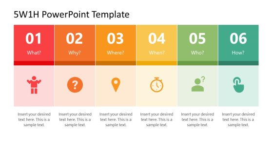 Title Slide for 5W1H PowerPoint Template 