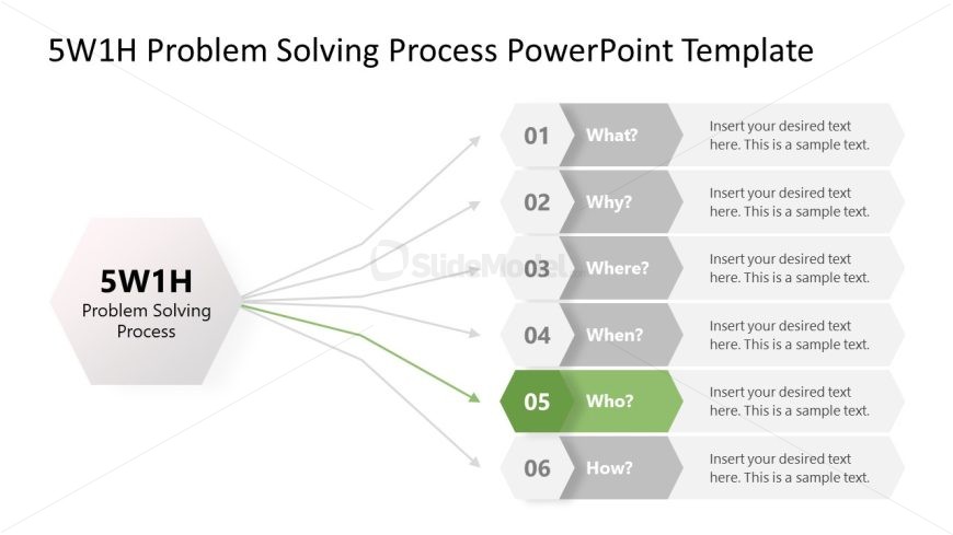 Who Question Color Highlight Slide for PowerPoint Presentation