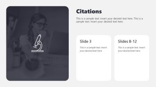 Citations Slide for PowerPoint Template 