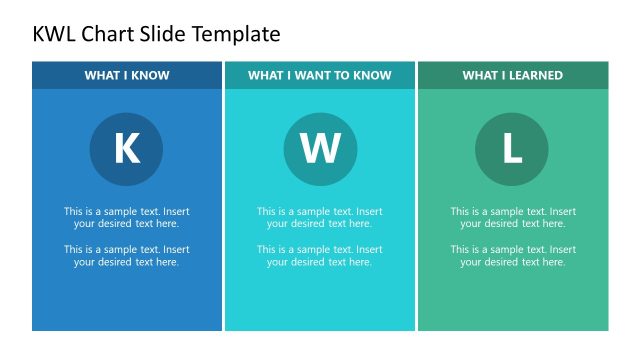 Editable KWL Chart PPT Template