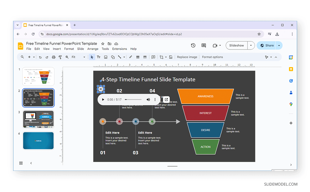 Troubleshooting compatibility with audio in Google Slides