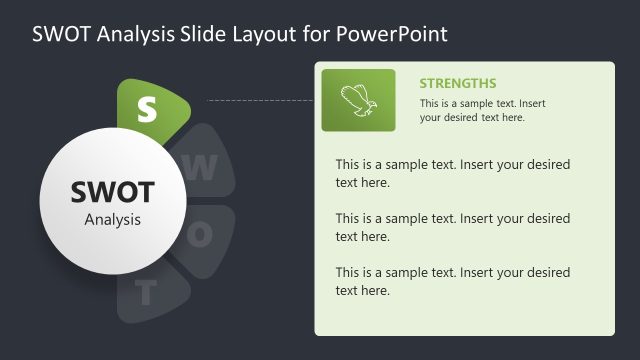 Strengths Color Highlight Slide – SWOT Analysis Presentation