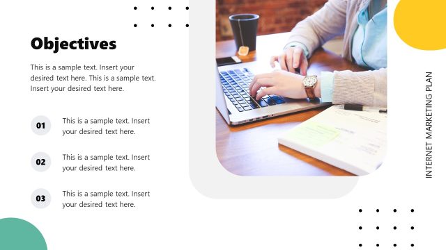 Objectives Slide – Internet Marketing Plan Template