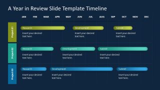 PowerPoint Slide Template for Yearly Review Discussions