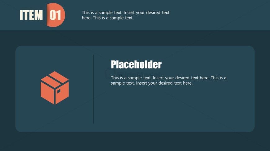5 Items Talking Points Template for PowerPoint