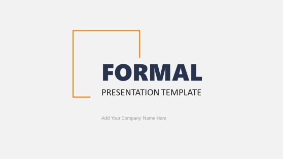 formal presentation templates free download