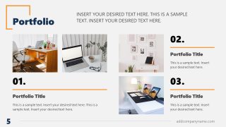 Business Portfolio Presentation Slide