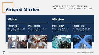 Vision & Mission Template Slide