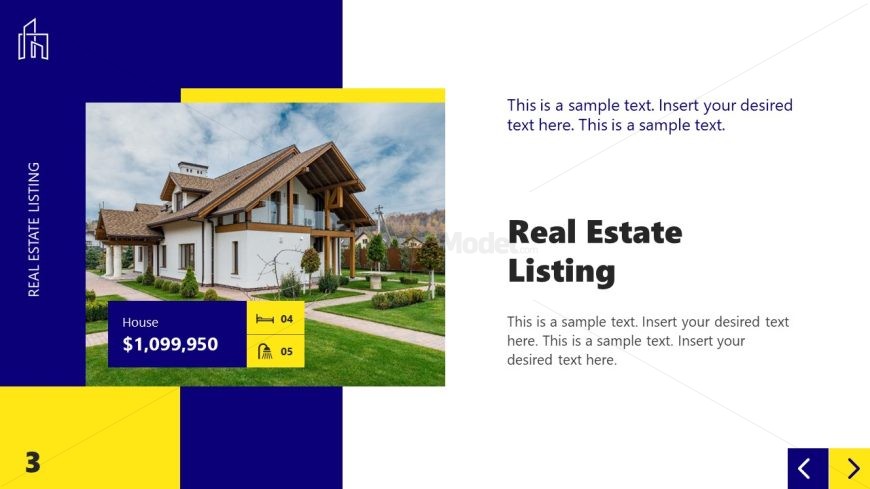 Real Estate Listing Template Slide
