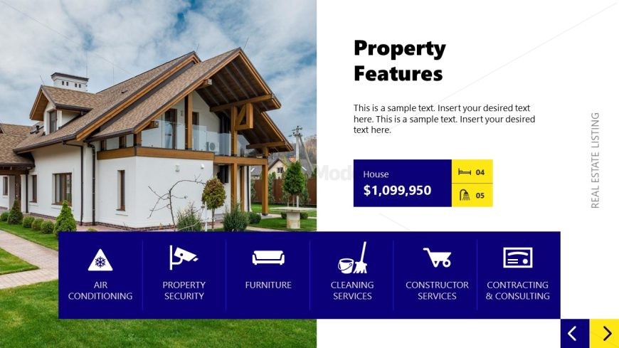 Property Features Slide with Images