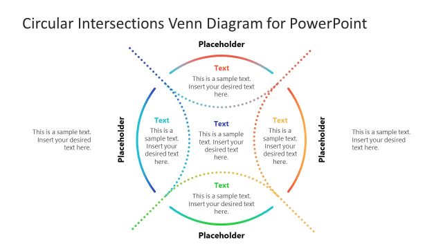 Circular Intersections Venn Diagram for PowerPoint
