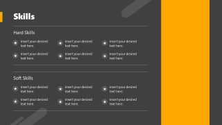 Skills Slide - Chronological Resume PPT Template 