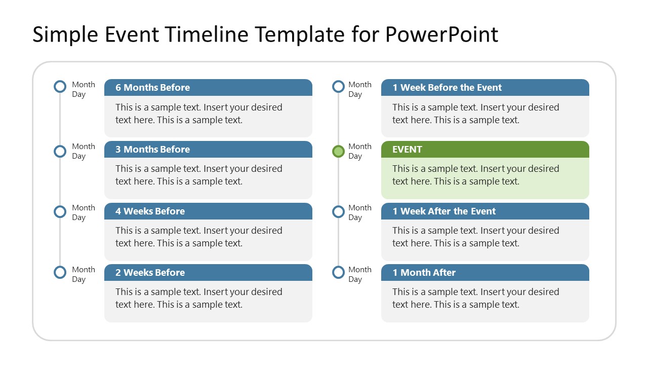 PPT Slide Template for Event Planning