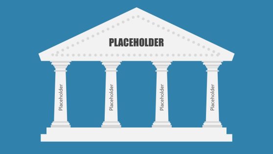 4-Step Pillar Diagram PowerPoint Template