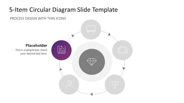 5-Item Process Diagram Presentation Template