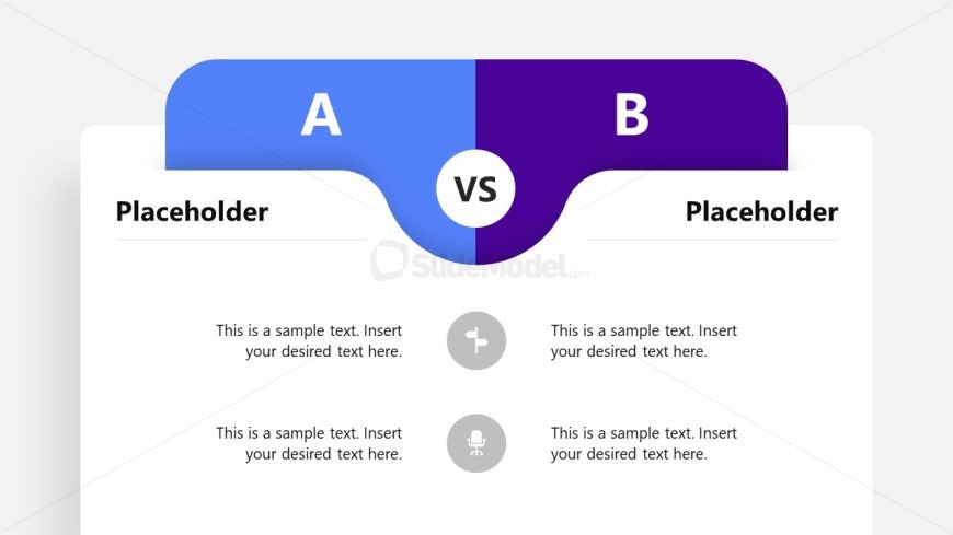 Editable Animated Comparison Slide for PowerPoint
