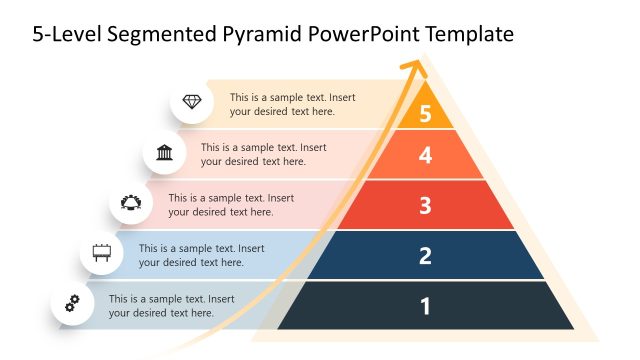 5-Level Segmented Pyramid PowerPoint Template