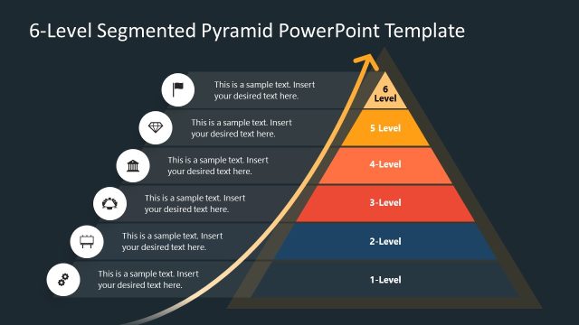 6-Level Segmented Pyramid Presentation Template