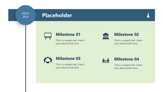 Vertical Product Development Timeline Slide 