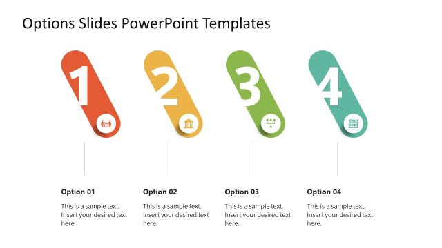 Options Numbering PPT Template for Presentation – 4 Options Slide