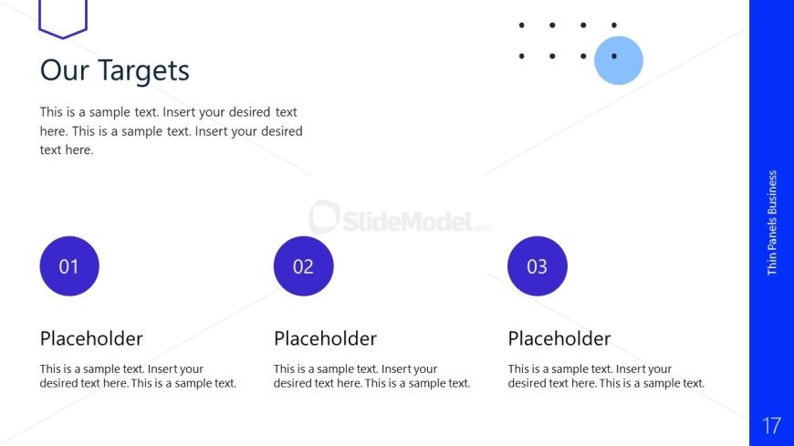 Thin Panels Presentation Template Slide
