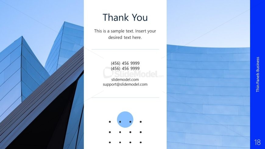 Thin Panels PPT Presentation Template Slide