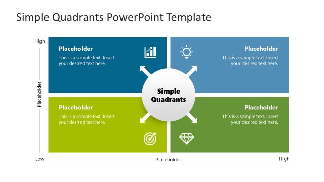 Simple Quadrants PowerPoint Template