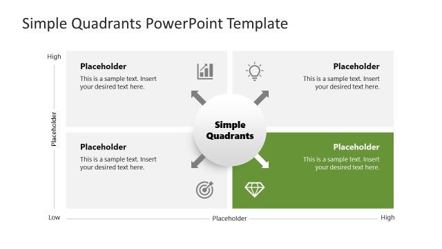 Simple Quadrants Template for Presentation