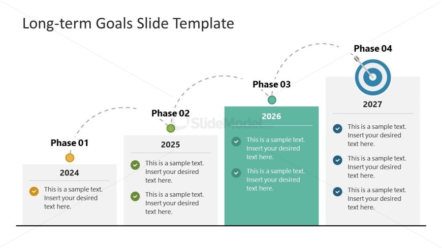 Long Term Goals PowerPoint Slide