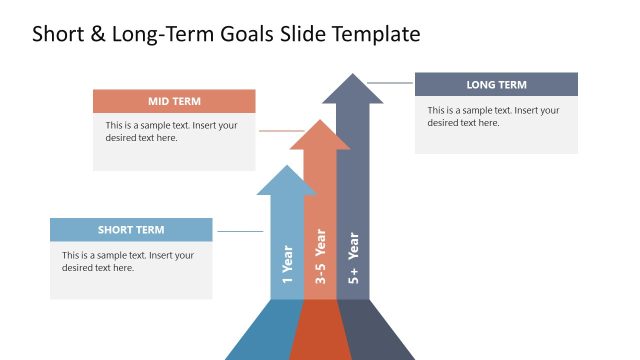 Short & Long Term Goals Template for Presentation
