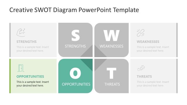 SWOT Analysis Template for Presentation – Opportunities Slide