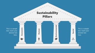 Customizable 4 Sustainability Pillars Template