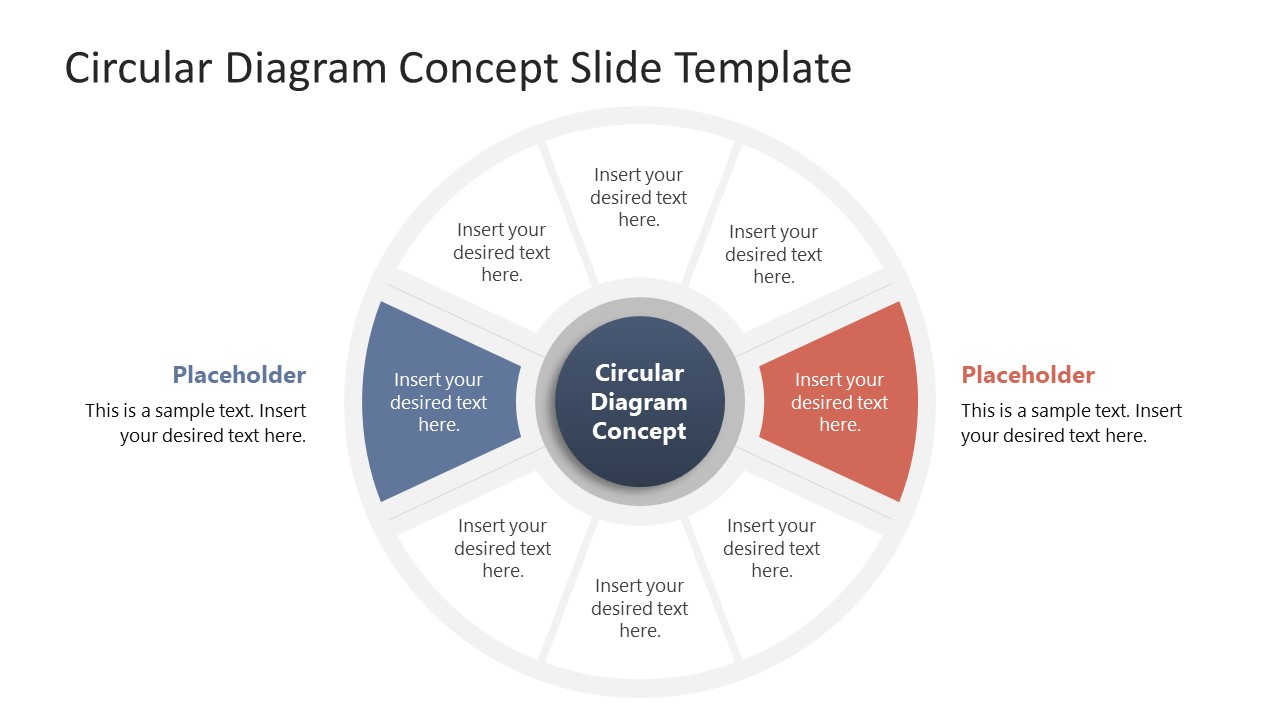 8-Item Circular Diagram Concept PowerPoint Template