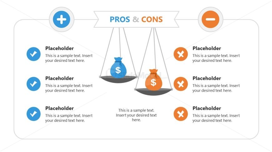 Pros & Cons Template for Presentation