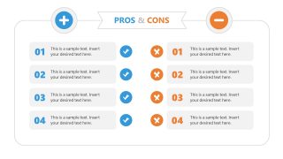 Pros & Cons PowerPoint Slide 