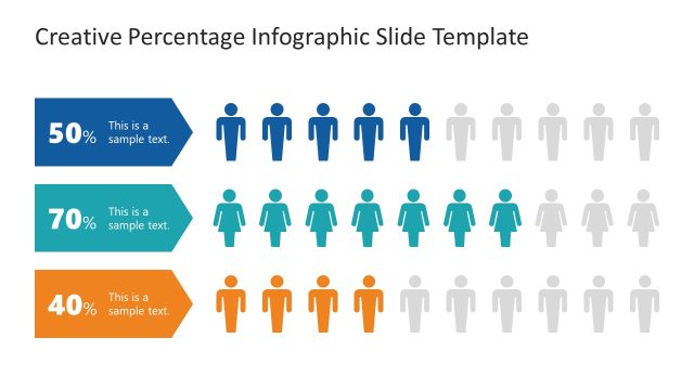 Creative Percentage Infographic Presentation Template