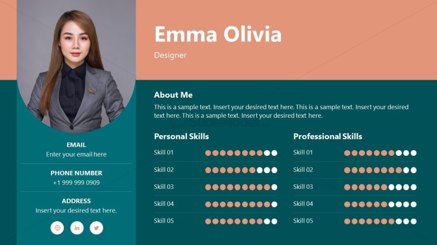 Skills Resume Template for PowerPoint