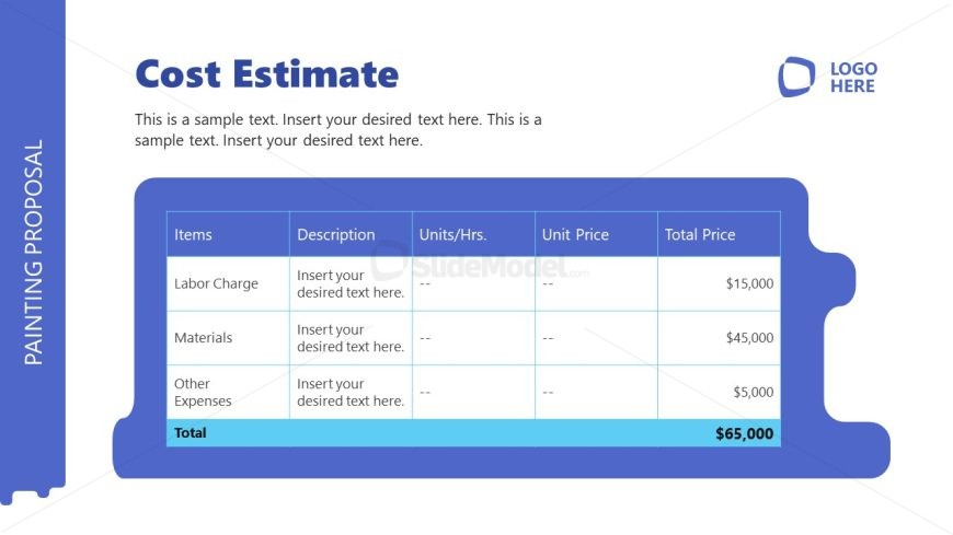 PowerPoint Template for Painting Proposal Presentation