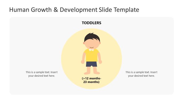 Toddlers Phase Slide- Human Growth Template