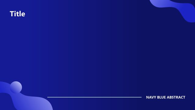 Customizable Navy Blue Abstract PPT Background