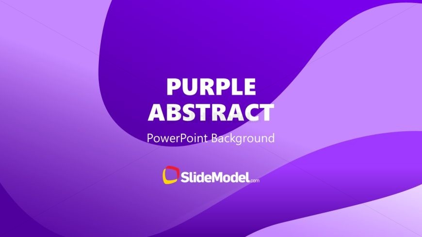 Purple Abstract Background Slide Template 