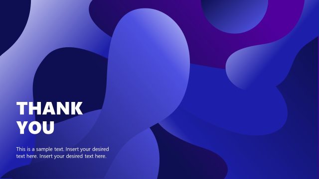 Dark Blue Curved Wave Background for PowerPoint