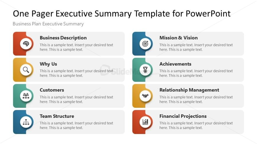 One Pager Executive Summary PPT Slide