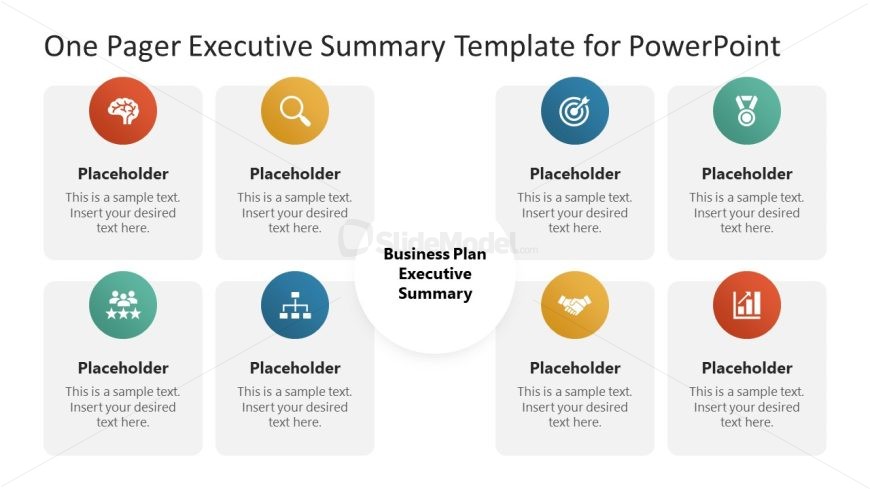 One Pager Executive Summary PowerPoint Slide