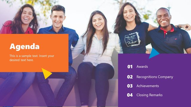 Agenda Slide – Employee Appreciation PPT Template