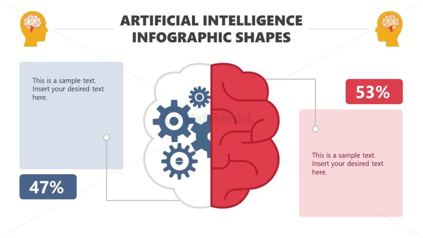 Artificial Intelligence Infographic Shapes Template for PowerPoint 